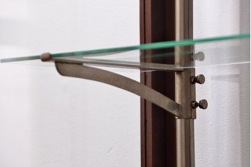 アンティーク家具　大正ロマン 高級品 古い桜材の上質なガラスケース(ショーケース)