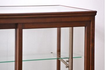 アンティーク家具　大正ロマン 高級品 古い桜材の上質なガラスケース(ショーケース)
