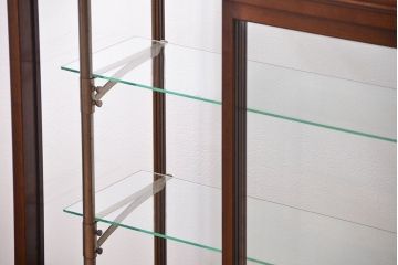 アンティーク家具　大正ロマン 高級品 古い桜材の上質なガラスケース(ショーケース)