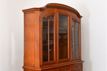 中古　ドイツMAN社製　高級2段重ねキャビネット(カップボード、収納棚)