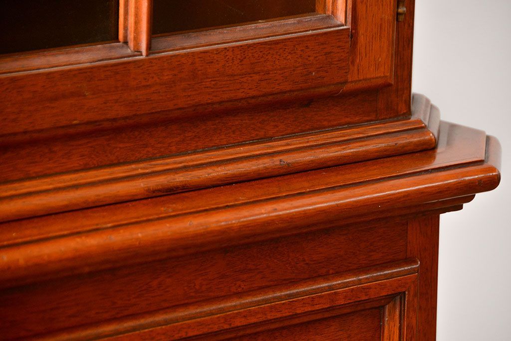 中古　ドイツMAN社製　高級2段重ねキャビネット(カップボード、収納棚)