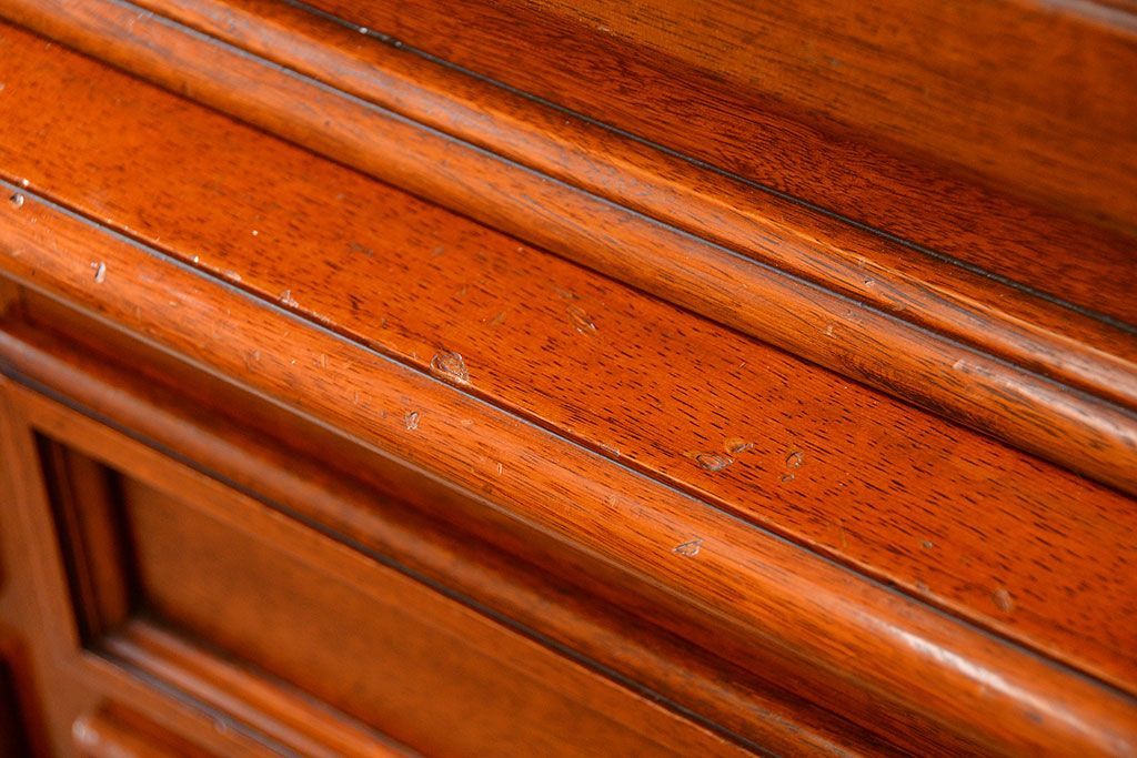 中古　ドイツMAN社製　高級2段重ねキャビネット(カップボード、収納棚)