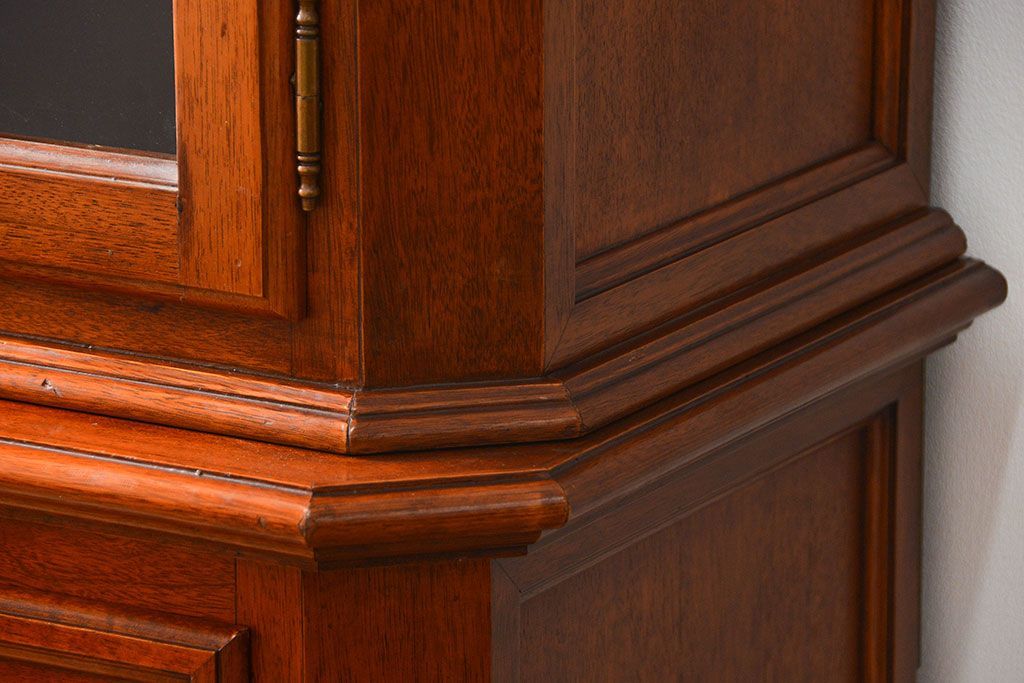 中古　ドイツMAN社製　高級2段重ねキャビネット(カップボード、収納棚)