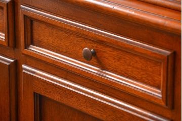 中古　ドイツMAN社製　高級2段重ねキャビネット(カップボード、収納棚)