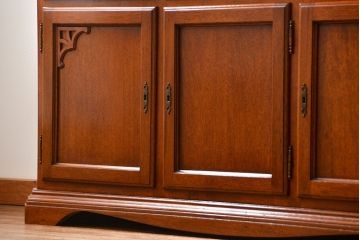 中古　ドイツMAN社製　高級2段重ねキャビネット(カップボード、収納棚)