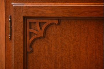 中古　ドイツMAN社製　高級2段重ねキャビネット(カップボード、収納棚)