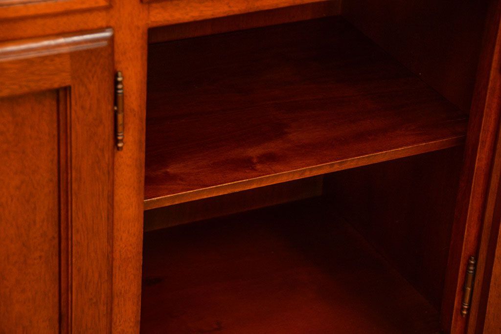 中古　ドイツMAN社製　高級2段重ねキャビネット(カップボード、収納棚)