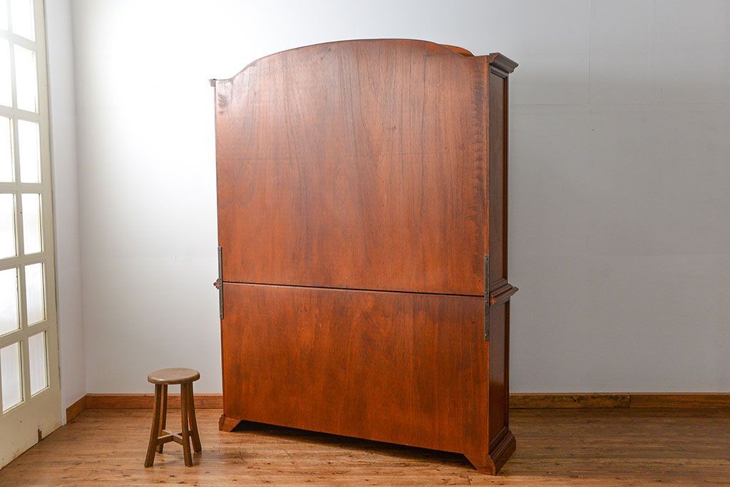 中古　ドイツMAN社製　高級2段重ねキャビネット(カップボード、収納棚)