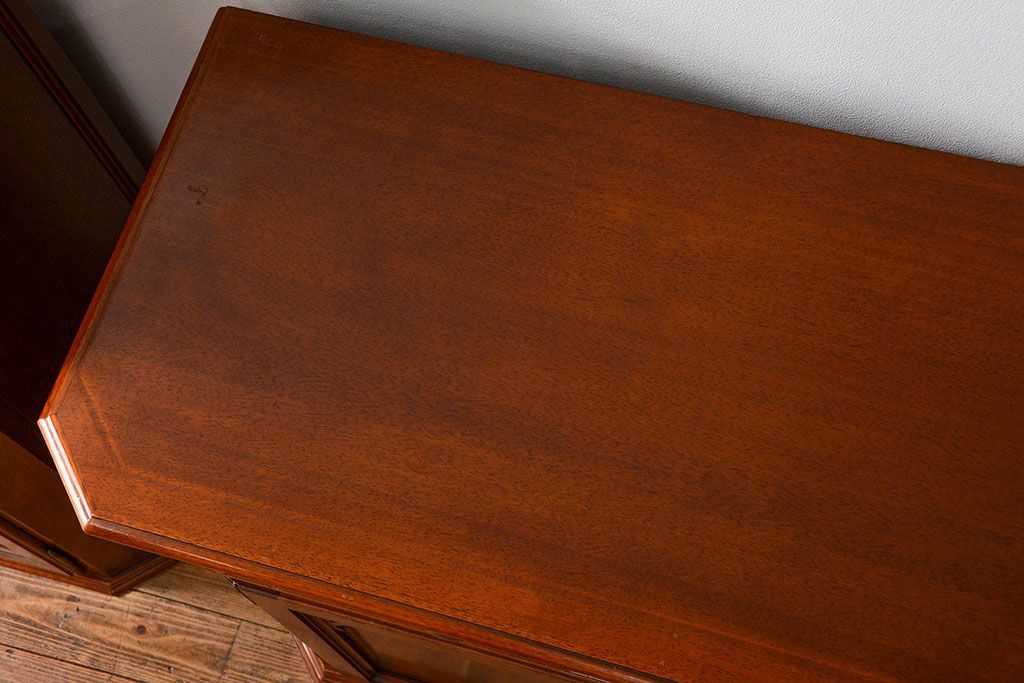 中古　ドイツMAN社製　高級2段重ねキャビネット(カップボード、収納棚)