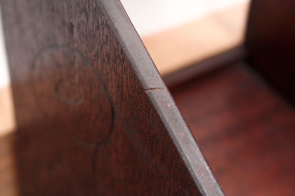 アンティーク家具　アンティーク 古い木の引き出し付き本立て　2個セット