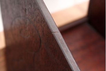 アンティーク家具　アンティーク 古い木の引き出し付き本立て　2個セット