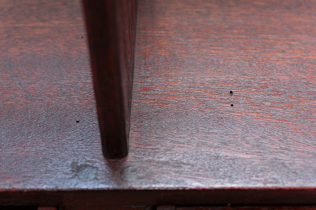 アンティーク家具　アンティーク 古い木の引き出し付き本立て　2個セット