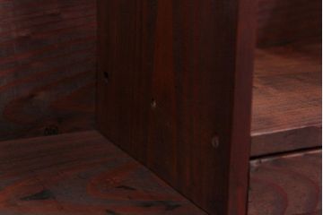 アンティーク家具　アンティーク 古い木の引き出し付き本立て　2個セット