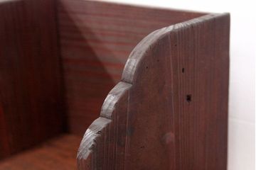 アンティーク家具　アンティーク 古い木の引き出し付き本立て　2個セット