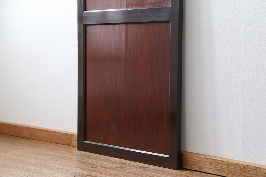 古民具・骨董 状態の良い黒枠仕上げの帯戸1枚