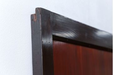 古民具・骨董 状態の良い黒枠仕上げの帯戸1枚