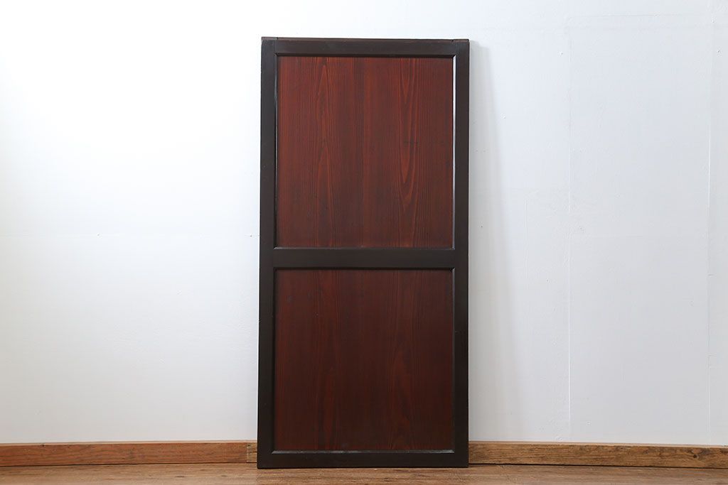 古民具・骨董 状態の良い黒枠仕上げの帯戸1枚