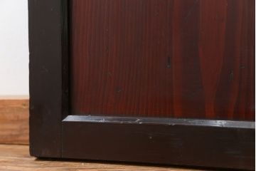 古民具・骨董 状態の良い黒枠仕上げの帯戸1枚
