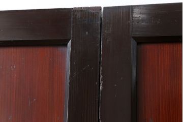 古民具・骨董 状態の良い黒枠仕上げの帯戸2枚セット(1)