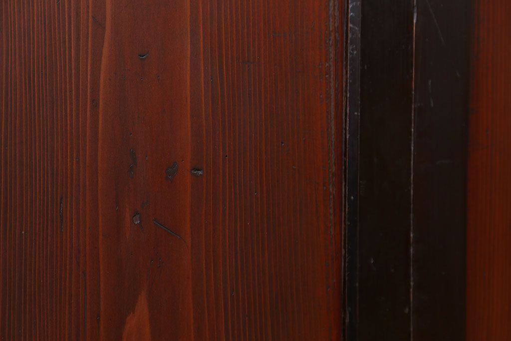 古民具・骨董 状態の良い黒枠仕上げの帯戸2枚セット(1)