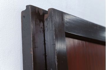 古民具・骨董 状態の良い黒枠仕上げの帯戸2枚セット(1)