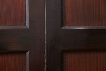 古民具・骨董 状態の良い黒枠仕上げの帯戸2枚セット(1)