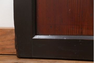 古民具・骨董 状態の良い黒枠仕上げの帯戸2枚セット(1)