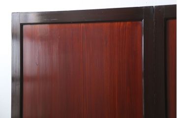 古民具・骨董 状態の良い黒枠仕上げの帯戸2枚セット(2)