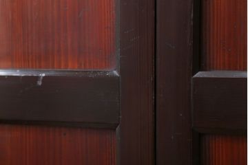古民具・骨董 状態の良い黒枠仕上げの帯戸2枚セット(2)