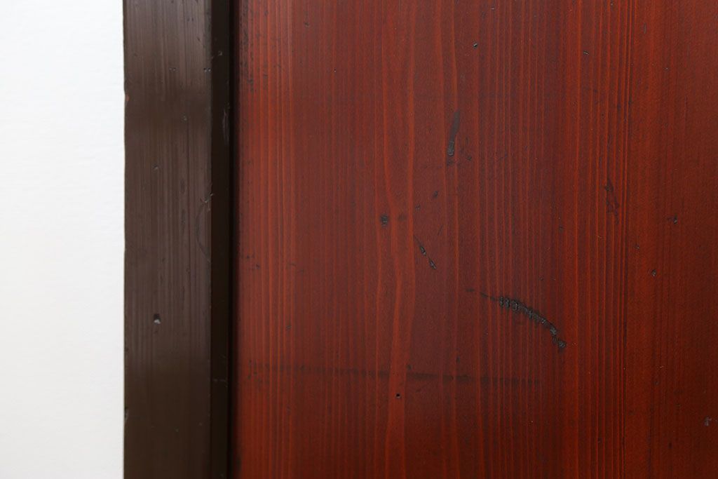 古民具・骨董 状態の良い黒枠仕上げの帯戸2枚セット(2)