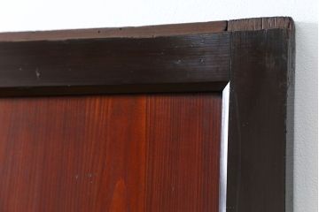 古民具・骨董 状態の良い黒枠仕上げの帯戸2枚セット(2)