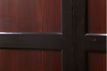 古民具・骨董 状態の良い黒枠仕上げの帯戸2枚セット(2)