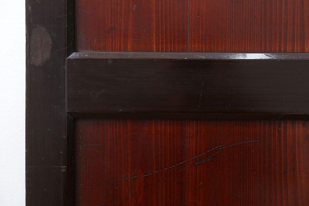 古民具・骨董 状態の良い黒枠仕上げの帯戸2枚セット(2)