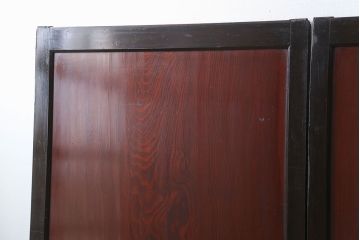 古民具・骨董 状態の良い黒枠仕上げの帯戸2枚セット(3)