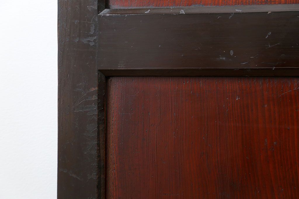 古民具・骨董 状態の良い黒枠仕上げの帯戸2枚セット(3)
