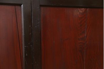 古民具・骨董 状態の良い黒枠仕上げの帯戸2枚セット(3)