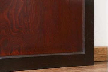 古民具・骨董 状態の良い黒枠仕上げの帯戸2枚セット(3)