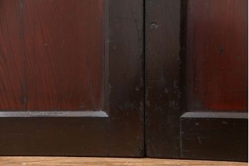 古民具・骨董 状態の良い黒枠仕上げの帯戸2枚セット(3)