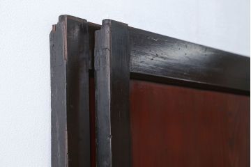 古民具・骨董 状態の良い黒枠仕上げの帯戸2枚セット(3)