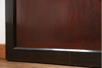 古民具・骨董 状態の良い黒枠仕上げの帯戸2枚セット(3)