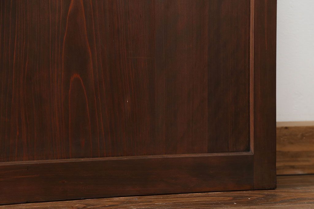 古民具・骨董 極上万本格子戸 裏ガラス付き4枚セット(建具、引き戸)