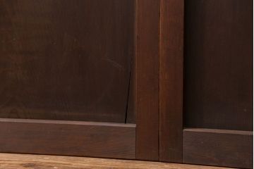 古民具・骨董 極上万本格子戸 裏ガラス付き4枚セット(建具、引き戸)