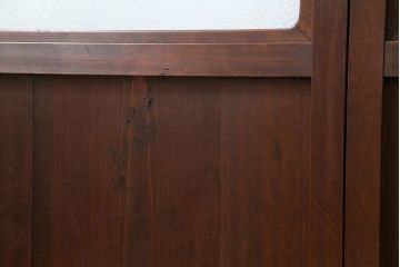 古民具・骨董 極上万本格子戸 裏ガラス付き4枚セット(建具、引き戸)