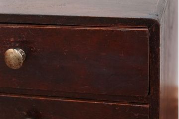 アンティーク家具　アンティーク 古い木の使い込まれた五段小引き出し