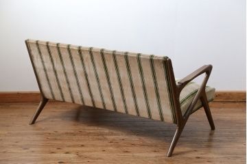 レトロ家具　昭和レトロ 1960年代　ミッドセンチュリー レトロな2人掛けソファ