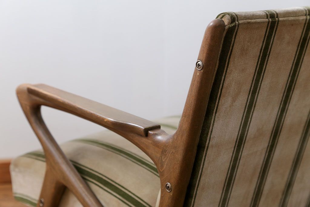 レトロ家具　昭和レトロ 1960年代　ミッドセンチュリー レトロな2人掛けソファ