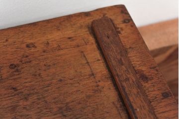 アンティーク雑貨　アンティーク 古いナラ材!しっかりとした木箱(小物入れ、収納棚)