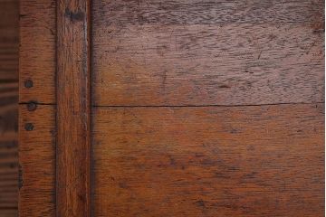 アンティーク雑貨　アンティーク 古いナラ材!しっかりとした木箱(小物入れ、収納棚)