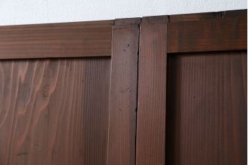 古民具・骨董 状態の良い裏障子付き格子帯戸4枚セット(建具、引き戸)
