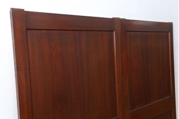 アンティーク 框が太いキレイな帯戸2枚セット(板戸、建具)